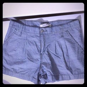 3/$20 Levi’s stripped blue shorts.